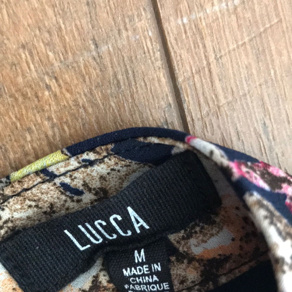 Lucca Couture Keyhole Romper in Floral in Medium - Picture 3 of 8